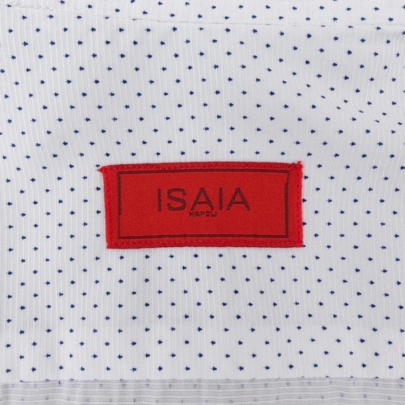 NWOT ISAIA Button-Up Long-Sleeve Shirt Men's 15.75 White - Picture 9 of 10